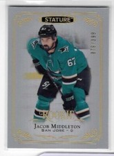 Jacob Middleton 19-20 Upper Deck Stature Rookie /399 #143 San Jose Sharks
