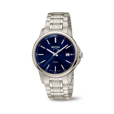 Boccia, 3633-04, Herrenuhr, Titanium 40mm 10ATM, NEU