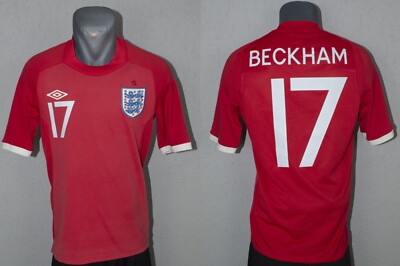 ２０１０シーズン　イングランド代表　ベッカム　ユニフォーム England Beckham Jersey 2010 World Cup Football Mens Umbro