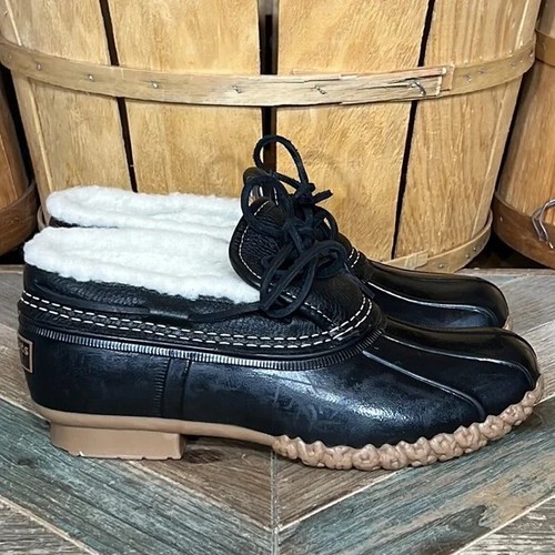 L.L. Bean Rubber Moc Sherpa Lined Bean 