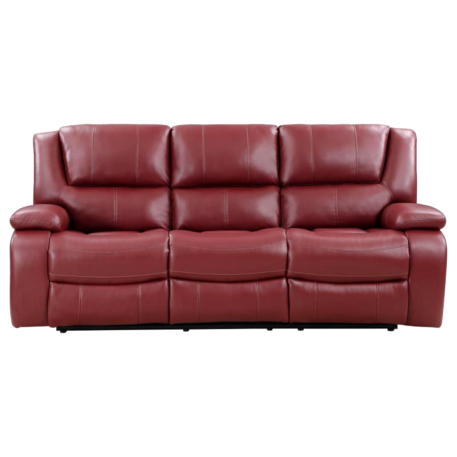 RUBY RED FAUX LEATHER RECLINING SOFA LIVING ROOM FURNITURE SALE eBay