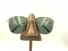 Vintage Rembrand Rem Demi Amber Metal Square Sunglasses FRAMES ONLY