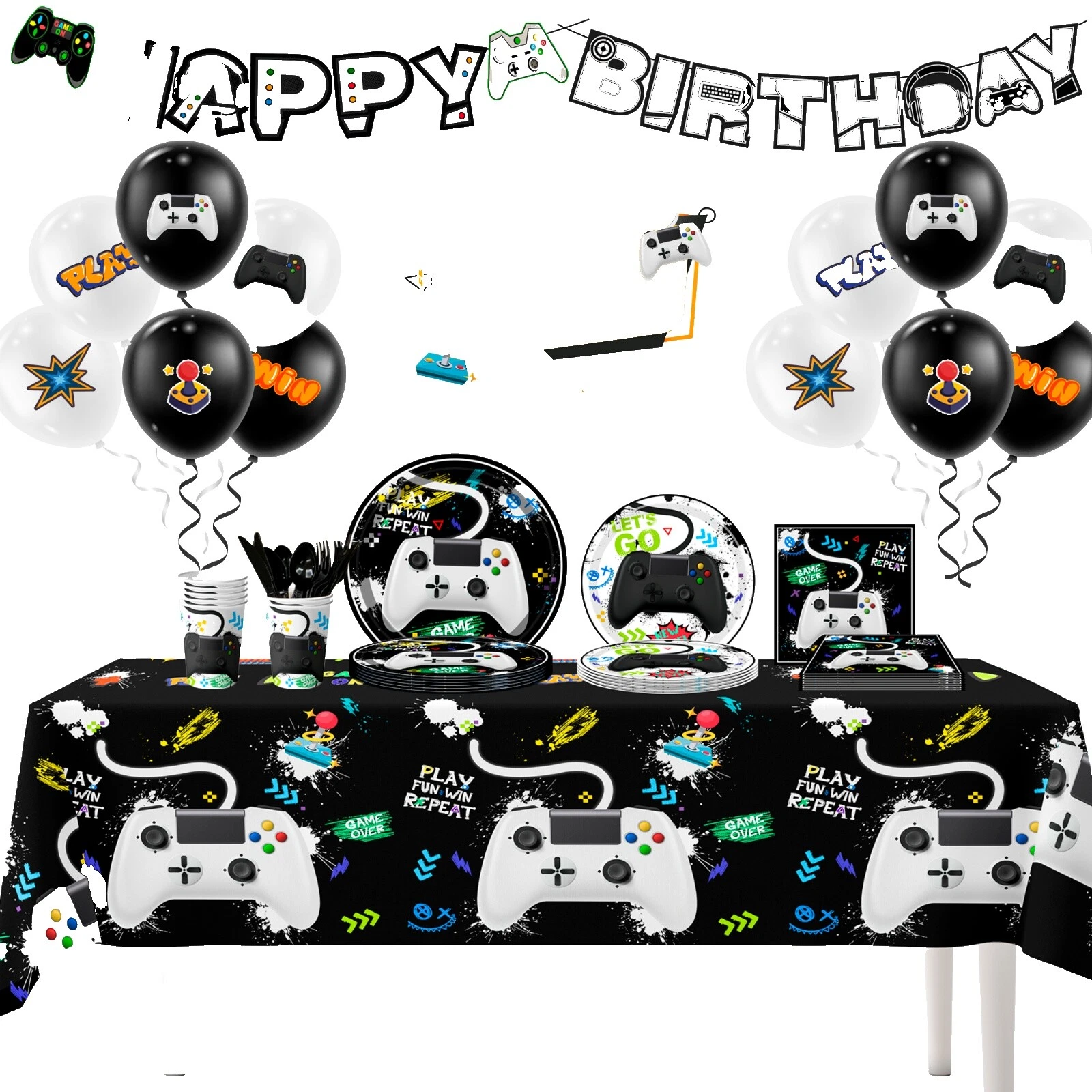 Juegos de video Negra Fiesta Vajilla & serveware