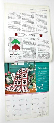 The Needlecraft Shop Afghan Calendar 1991- 12 Afghan Patterns to Crochet - Picture 6 of 11