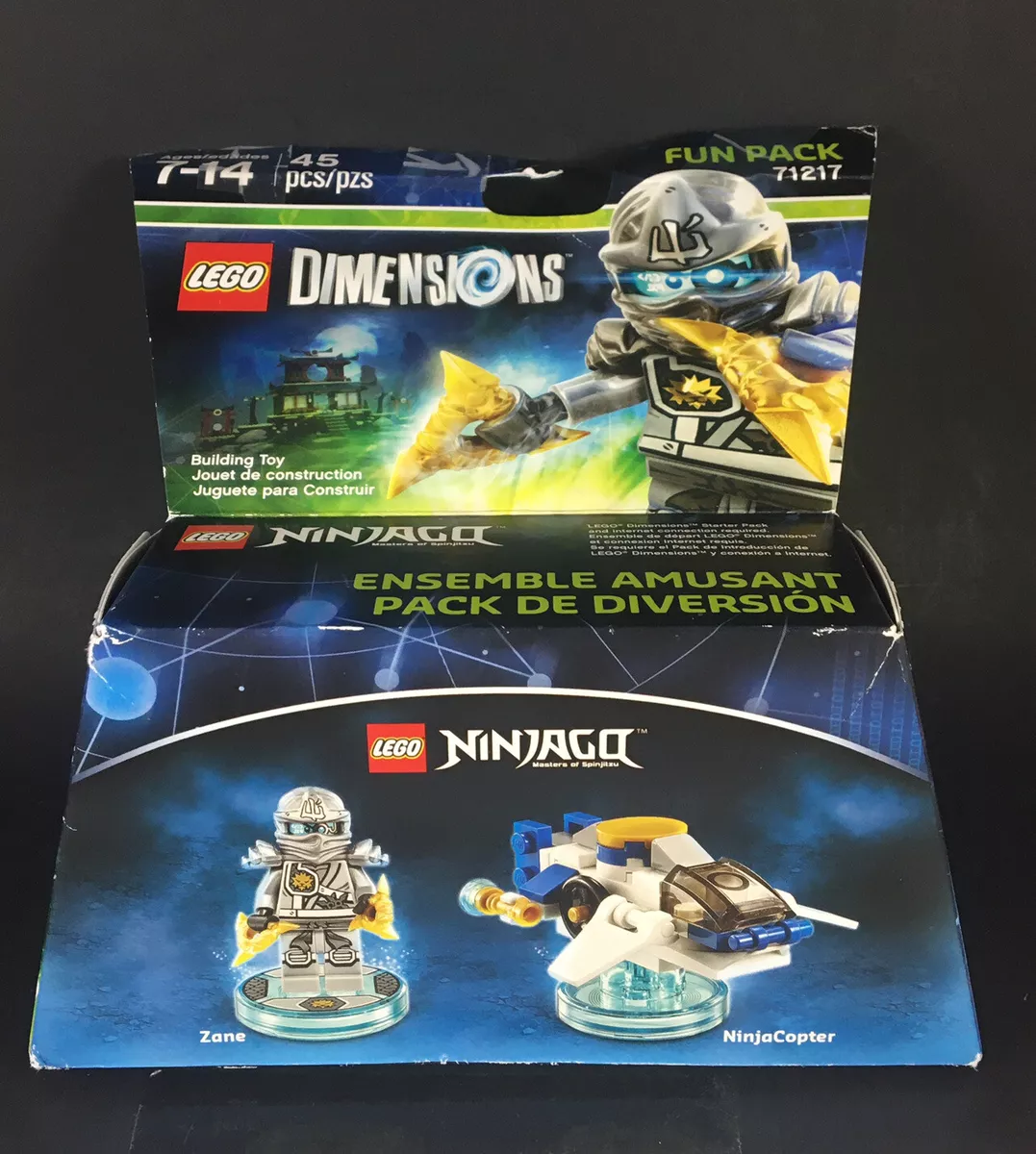 LEGO DIMENSIONS NINJAGO ZANE FUN PACK #71217 NEW in Box SEALED