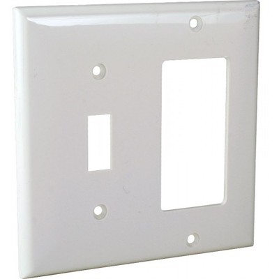 Orbit OP126-W 2-Gang Wall Plate Switch GFI White (Qty of 10)