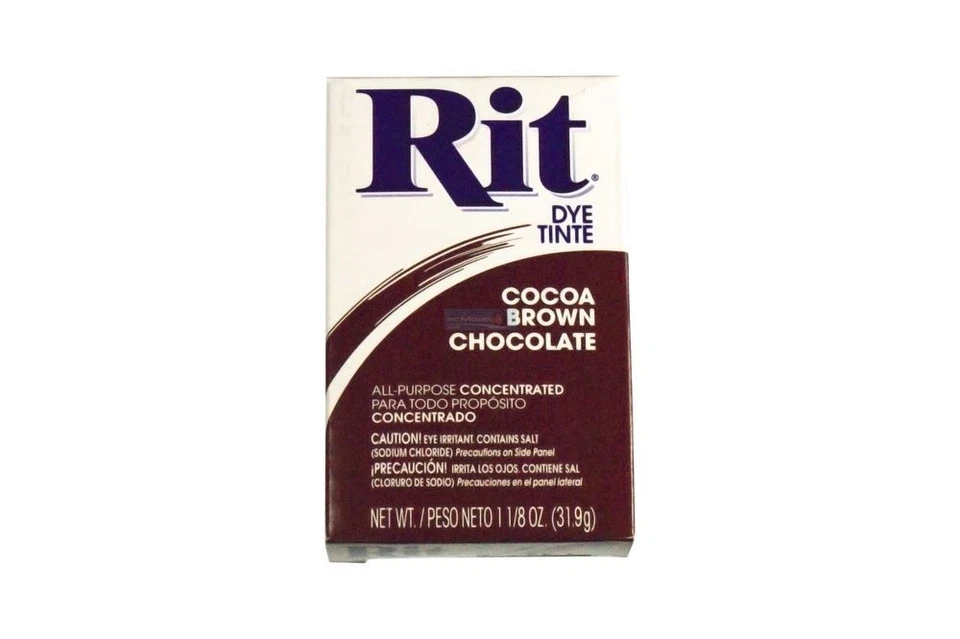 Rit Dye Powder Cocoa Brown Clothing, Fabric, Plastic, All Purpose Dye Ritdye