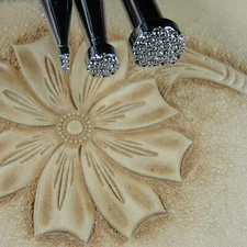 Pro Crafters Series - 3-Piece Pebble Background Stamp Set (Leather Tools)