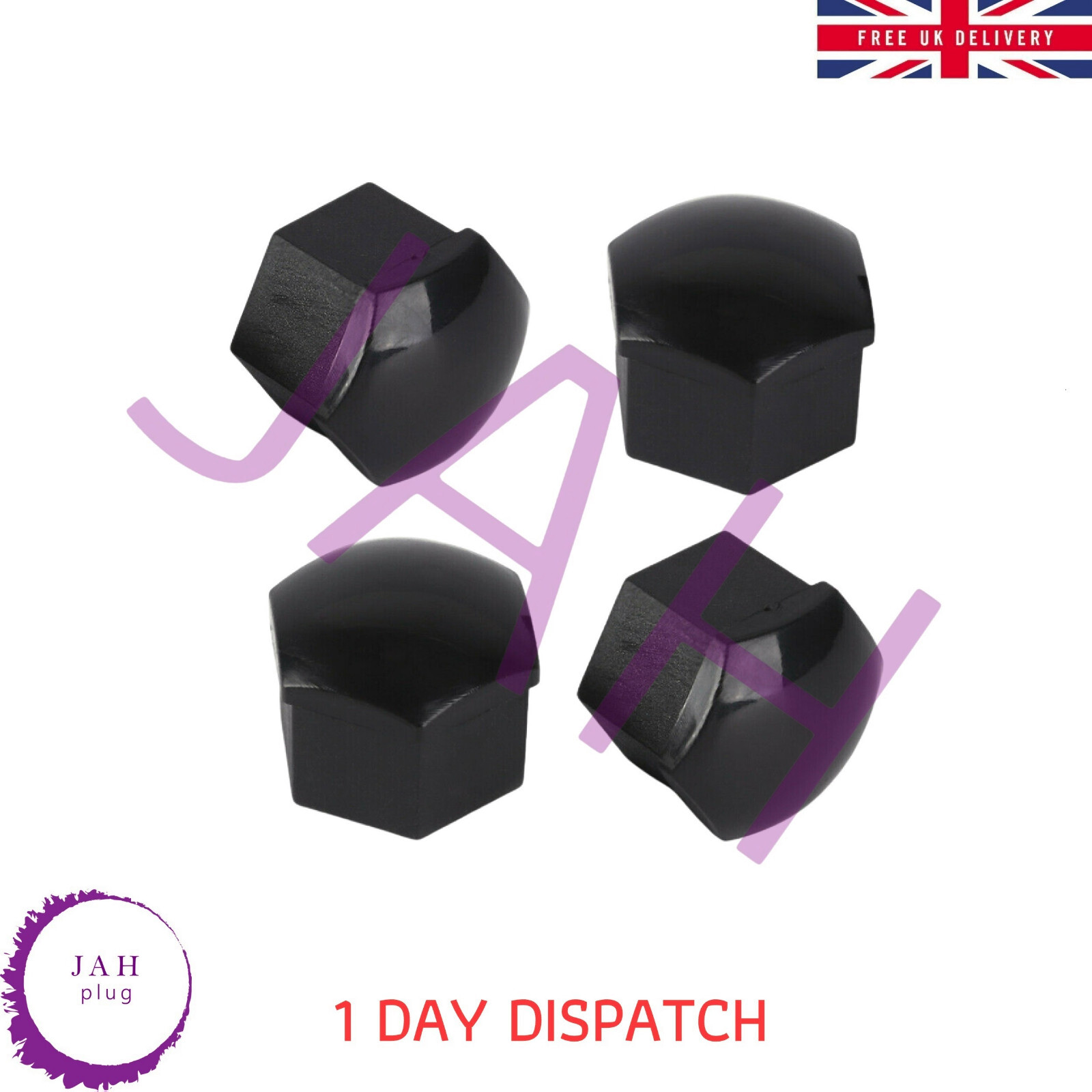 20PCS WHEEL NUT BOLT COVER CAPS, BLACK FOR AUDI VW BMW MERCEDES, UNIVERSAL 17mm eBay