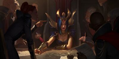 League of Legends leblanc league legends runeterra video playmat gaming mat