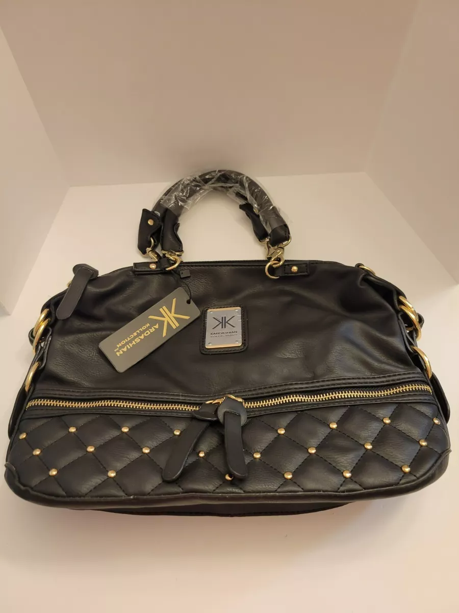 Kardashian Kollection black and gold purse New with tags