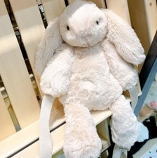 Jellycat Smudge Rabbit Backpack: 43cm Easter Day Plush BNWT w/ Dust Bag