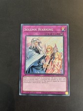 Yu-Gi-Oh! RA02-EN078 Solemn Warning (1st Edition) Secret Rare, LIGHT PLAY