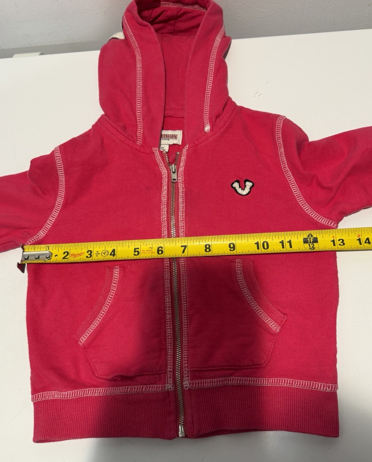 Toddlers Girls True Religion Full Zip Jacket Size 3T Pink thumbnail 5