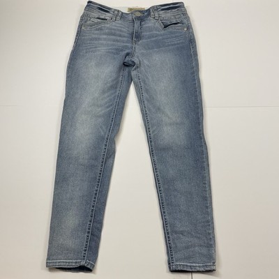 Democracy Jeans Womens 6 Blue Ab technology Blue Light Wash Skinny