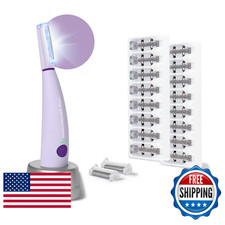 Michael Todd Beauty Sonicsmooth Pro Dermaplane Razor LED Brow Trimmer 16 Blades