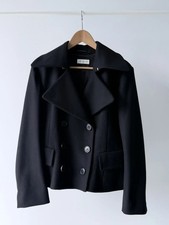 Dries Van Noten Wool Double Breasted Short Coat Jacket Size 38