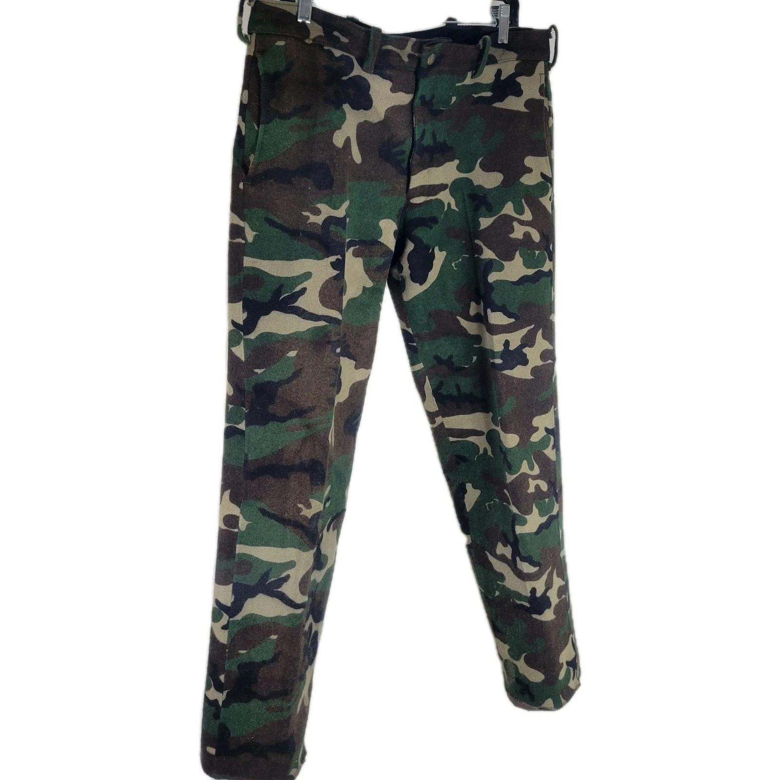 Cabelas Wool Pants Mens 36x31 Vintage Hunting Lined Gortex Frog Camo USA C1