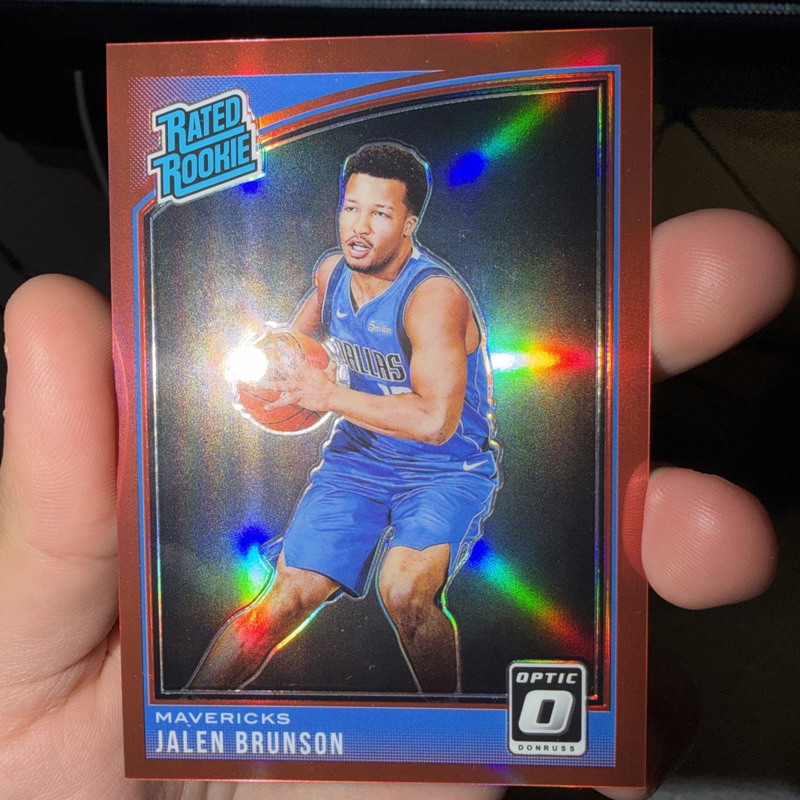 Jalen Brunson 2018-19 Panini Donruss Optic #179 Red Rated Rookie RC #/99 
