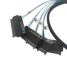 Mini SAS HDD SFF-8643 to 4 SFF-8482 Connector with Power Port Hard Drive 0.5m