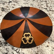 Japanese lacquered Samurai Jingasa Hat Edo Period