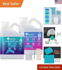 Platinum Grade Silicone Mold Kit - 2.42lb Bubble-Free Liquid for DIY Creations
