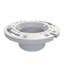 Fast Set 3 In. outside Fit or 4 In. inside Fit PVC Open Hub Toilet Flange