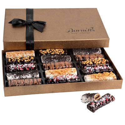 Barnetts Fathers Day Chocolate Gift Baskets, 15 Crepes Cookie Chocolates Candy B
