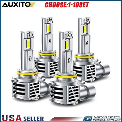 AUXITO 9005 9006 Combo LED Headlight High Low Beam Bulbs 6000K White 4-40X