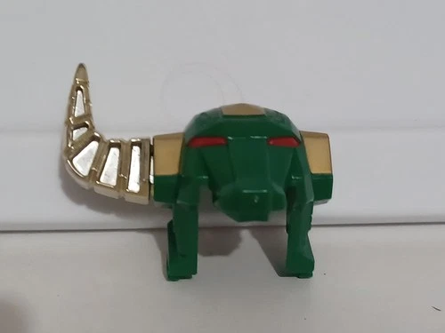 Power Rangers Original Bull Head Green Helmet with Horn Zeo Megazord Vintage