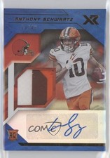 2021 Panini XR Rookie Swatch Blue 13/49 Anthony Schwartz #RSA-ASC Auto 11fl