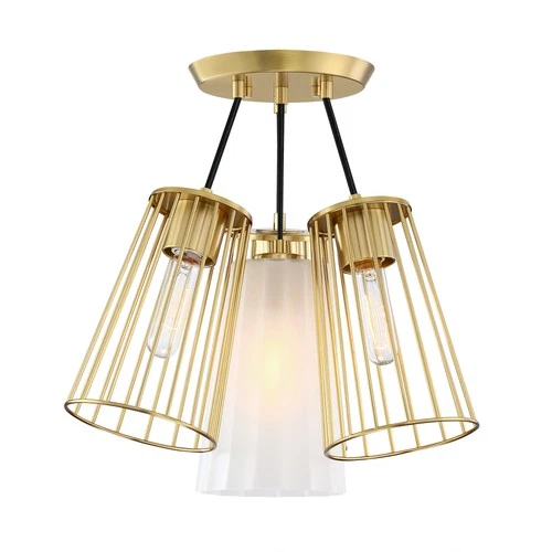 Designers Fountain D328M-SF Liana 4 Light 18"W Semi-flush Ceiling - Gold - Picture 1 of 6
