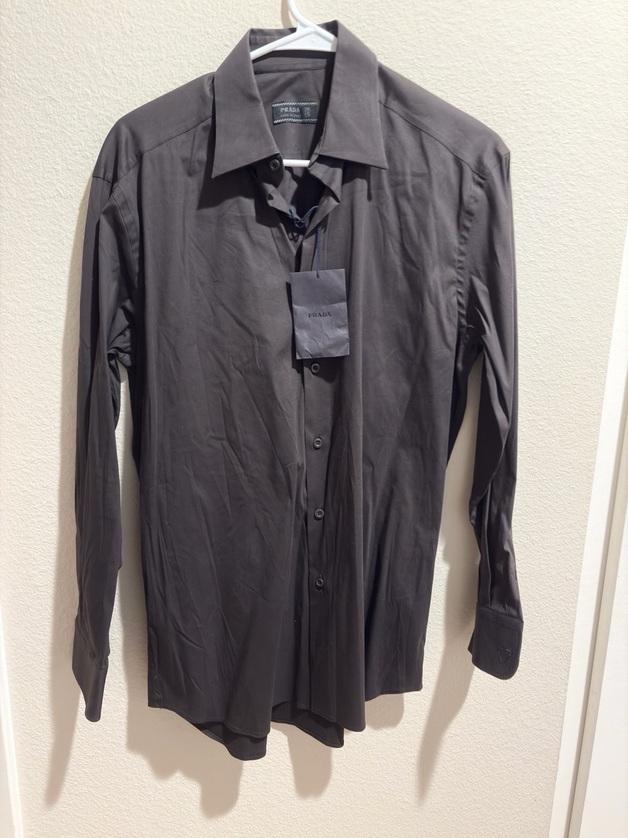 Prada dress shirt プラダドレスシャツ サイズ38/15 【公式通販】