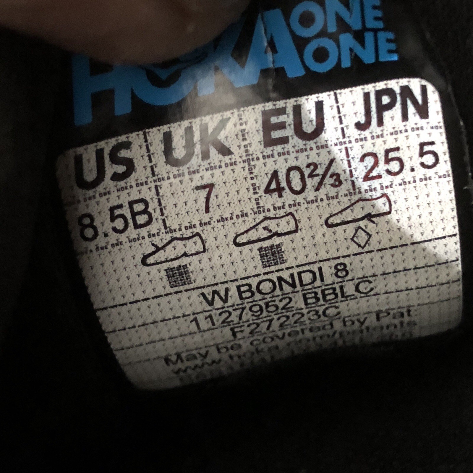 Hoka Bondi 8 Women's Running Shoes Black Mesh Size 8.5B US UK 6 EU 39.5 Athletic thumbnail 9