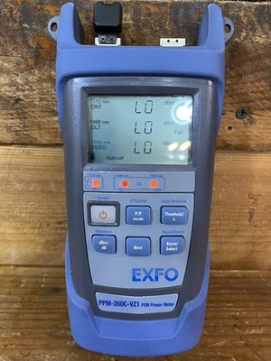 EXFO PPM-350C-VZ1  PON Power Meter P/N: PPM-352C-EA Untested As Is