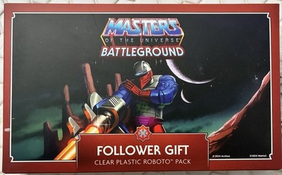 MASTERS THE UNIVERSE'' BATTLEGROUND /FOLLOWER GETCLEAR PLASTIC ROBOTO  PACK