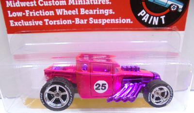 HOT WHEELS CUSTOM HOT PINK BONE SHAKER ON RR TIRES A+++++
