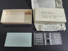 Fisher Hausser Hemacytometer Cat#3100  Neubauer Hy-lite Ultra Plane 1/10 mm. Dp
