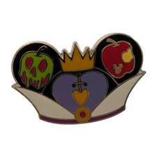 2024 DLR Hidden Mickey Disney Pin Evil Queen Poison Apple Hat Ears