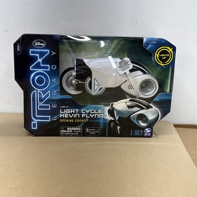 Tron Legacy Kevin Flynn Light Cycle Action Figure Cockpit 2010 Spin Master New