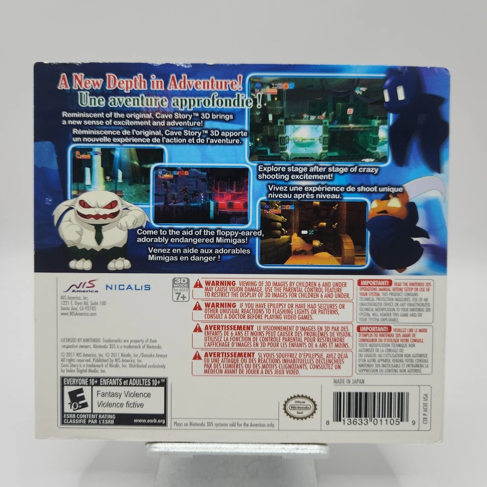 Cave Story 3D - Nintendo 3DS - Nuevo/Sellado de fábrica con funda Foto 3 de 4