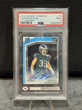 2024 Panini Clearly Donruss - Rated Rookie Cooper DeJean #72 Autographs (AU, RC)