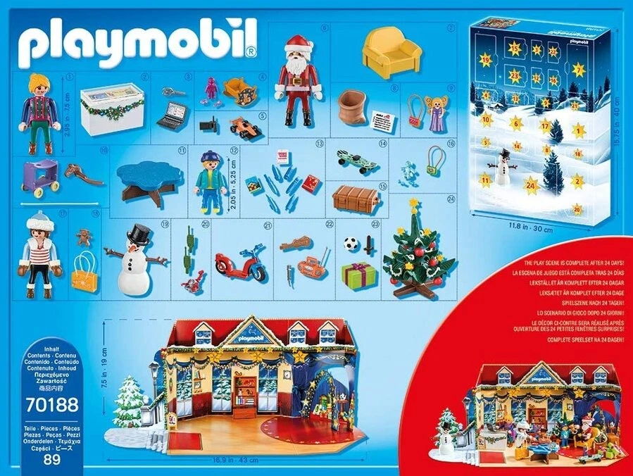Playmobil Advent Calendar Christmas Toy Store 89pc 70188 - image 4 of 4