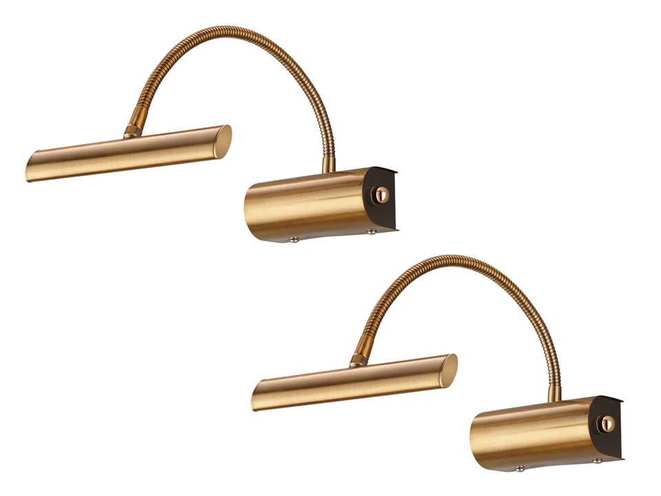 LED Bilderleuchten dimmbare Messinglampen Wandlampen Bildbeleuchtung Leselampen - Bild 2 von 4