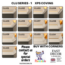 Premium Coving Cornice Molding Modern Xps Ceiling LED DIY Paintable - CLU Series