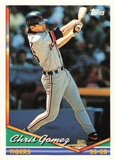 Chris Gomez Tigers 1994 Topps RC Rookie Card #626. rookie card picture