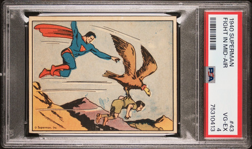 1940 Gum Inc Superman #43 Fight In Mid-Air — PSA 4