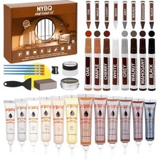 NYBQ Laminat Reparaturset &ndash; 41-teiliges Set f&uuml;r Holzm&ouml;bel, 12 Farben inklusive