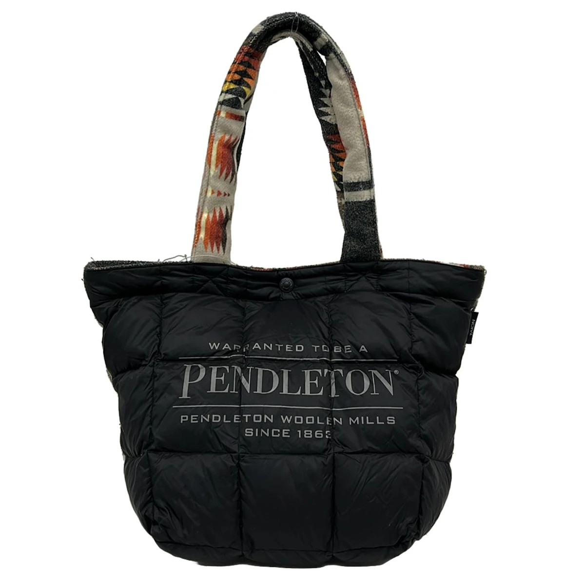 PENDLETON - Black Beige Multi Nylon Polyester Woo… - image 1