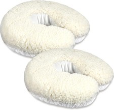 2 Pcs Massage Face Cradle Cover Fleece Massage Table Headrest Cover 14.6'' X 13'